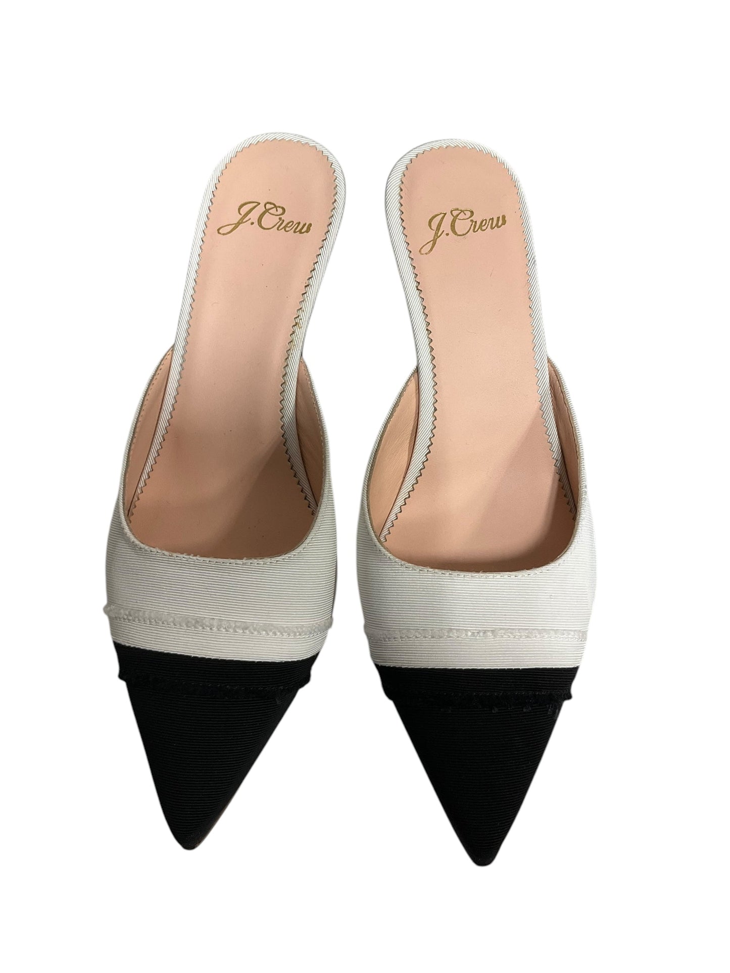 Shoes Heels Kitten By J. Crew In Black & White, Size: 5.5