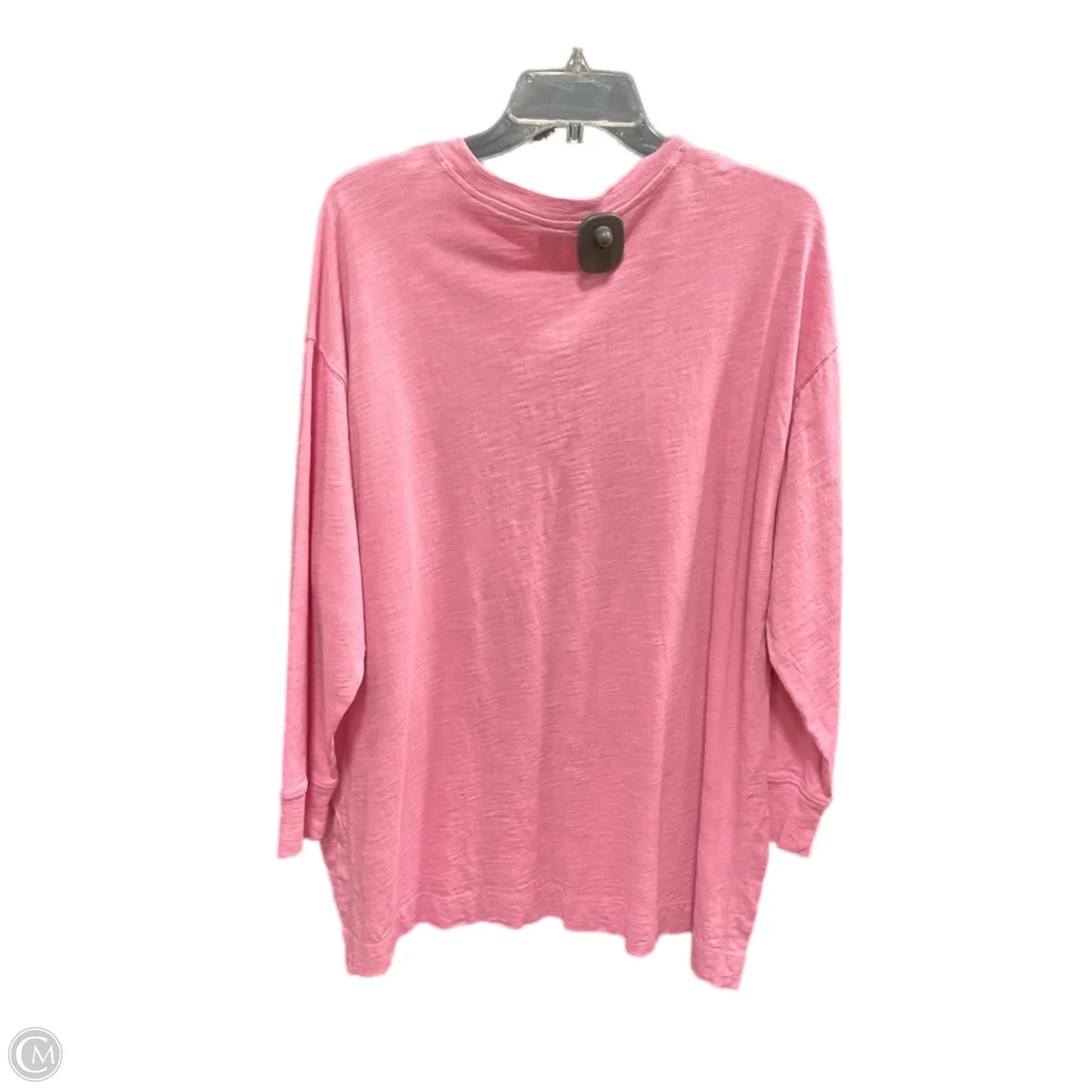 Top Long Sleeve Basic By Old Navy In Pink, Size: L