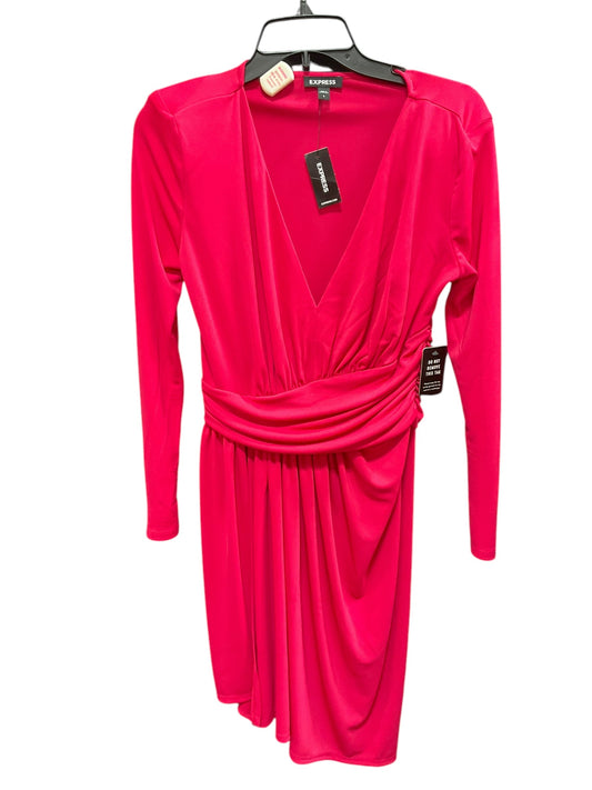 Dress Casual Short By Express In Pink, Size: S