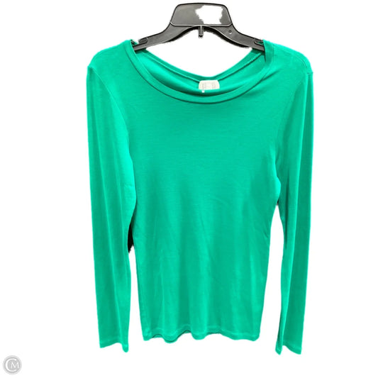 Top Long Sleeve Basic By J. Crew In Green, Size: M