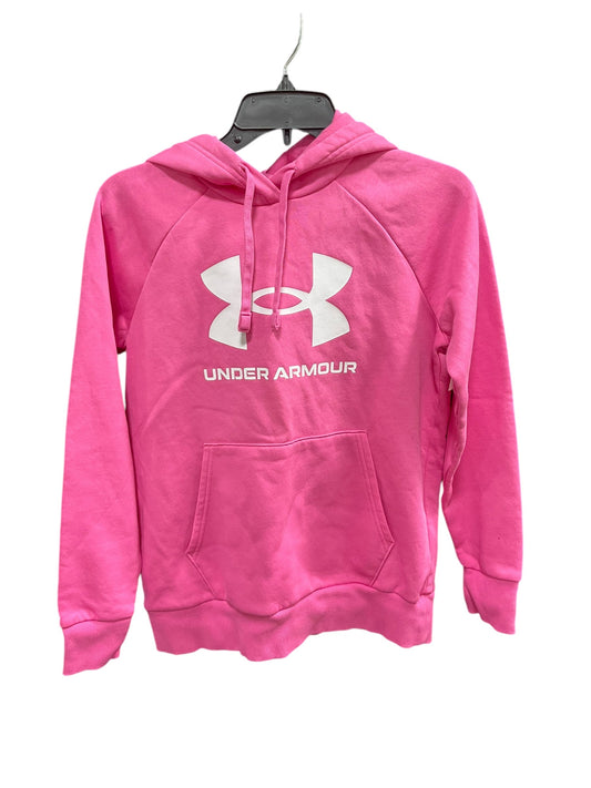 Athletic Sweatshirt Hoodie By Under Armour In Pink, Size: Xs