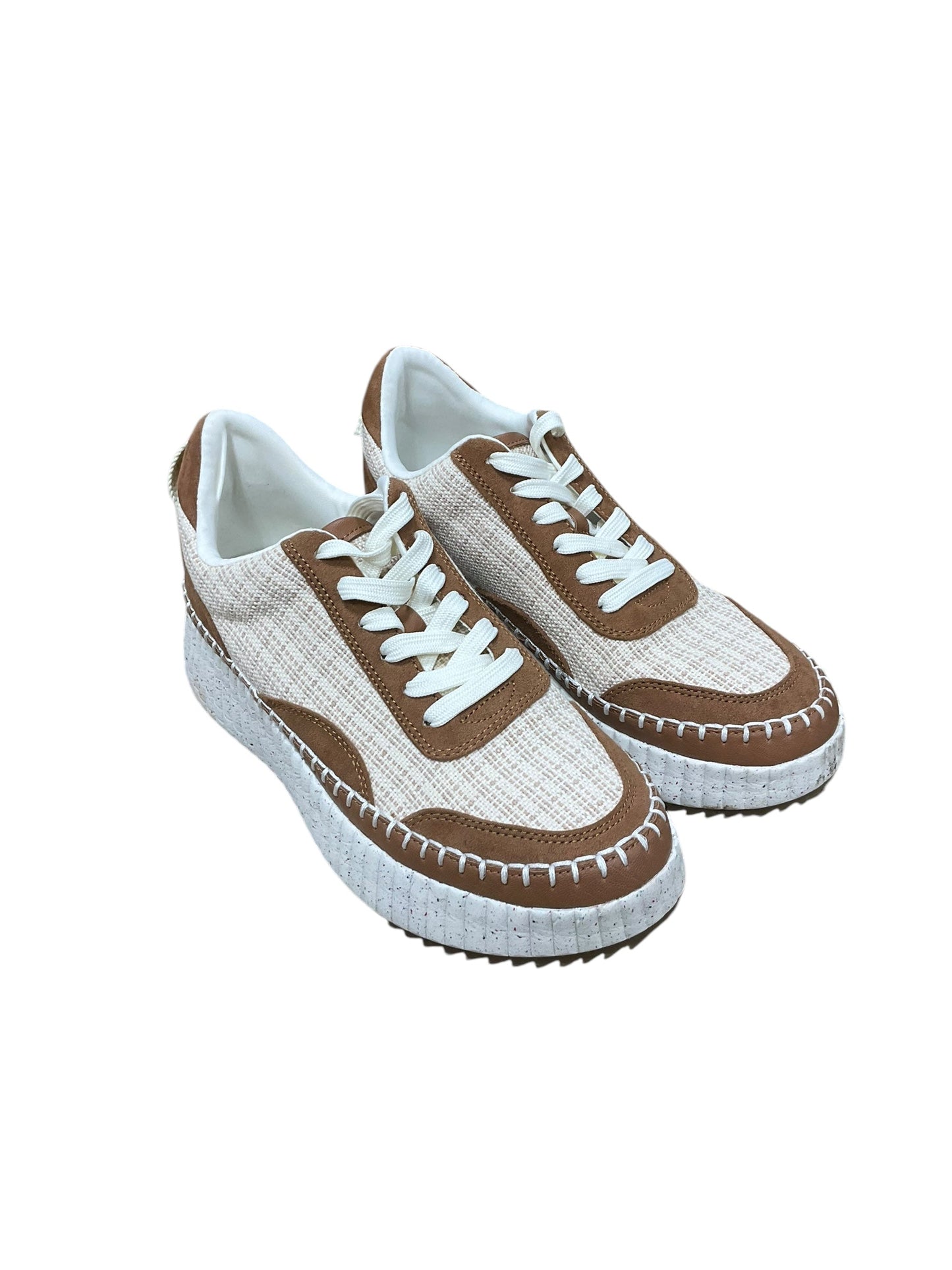 Shoes Sneakers By Universal Thread In Tan & White, Size: 8