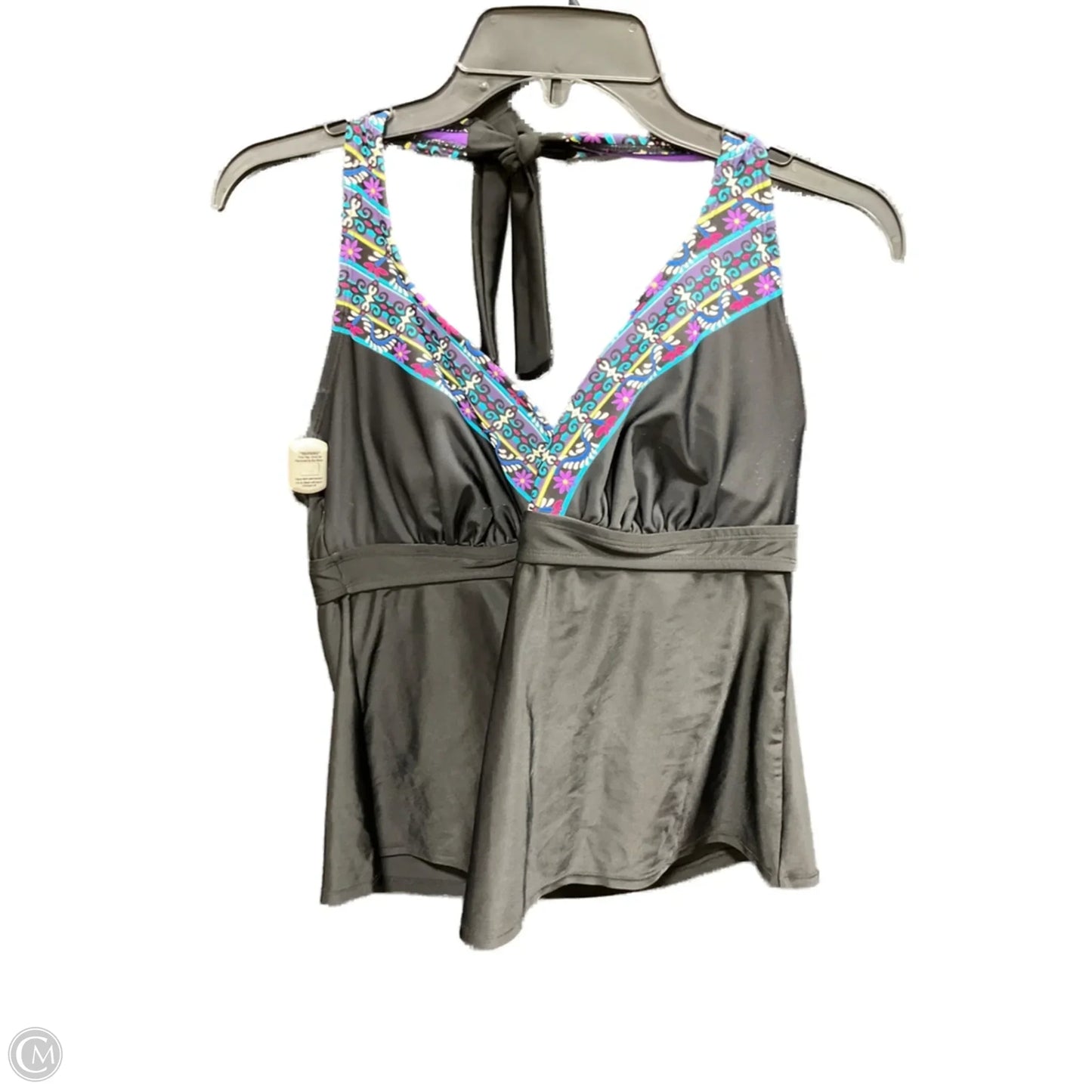 Swimsuit Top By Clothes Mentor In Black, Size: L