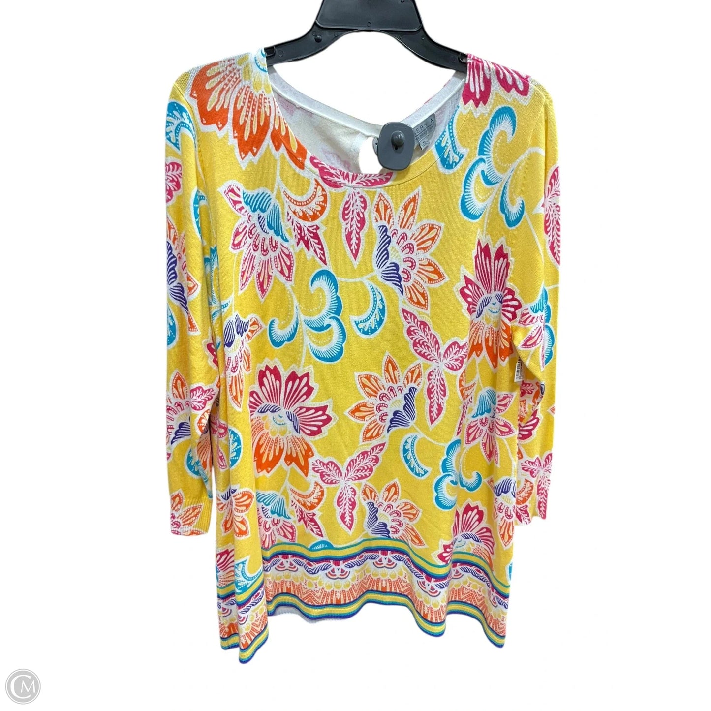 Sweater By Joseph A. In Yellow, Size: Xl