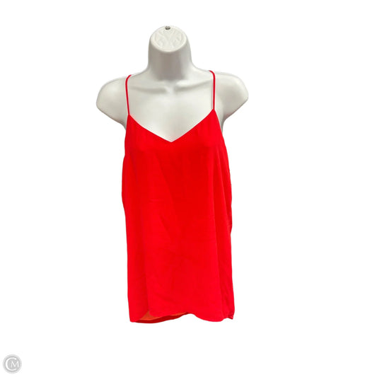 Top Sleeveless By Express In Orange & Red, Size: M