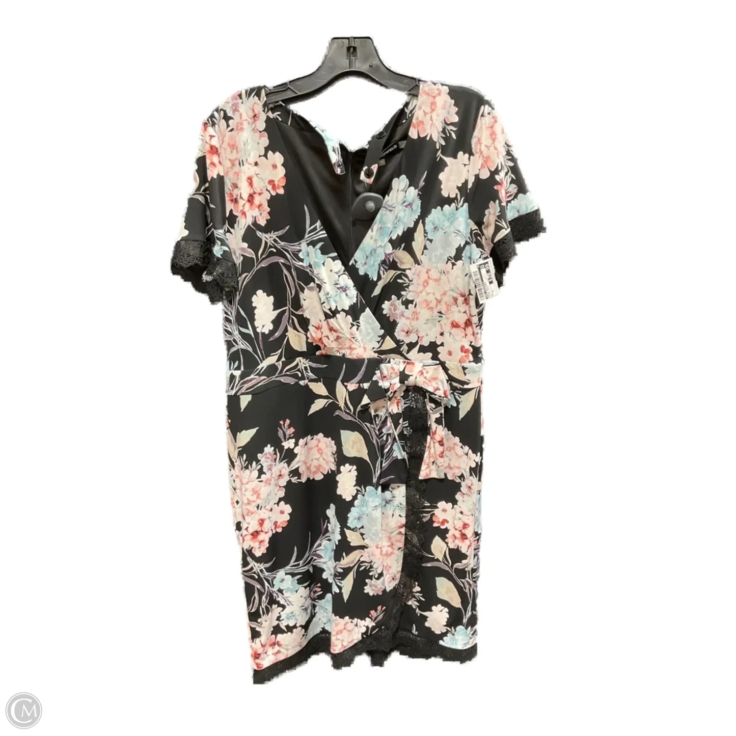 Dress Designer By Karl Lagerfeld In Floral Print, Size: Xl