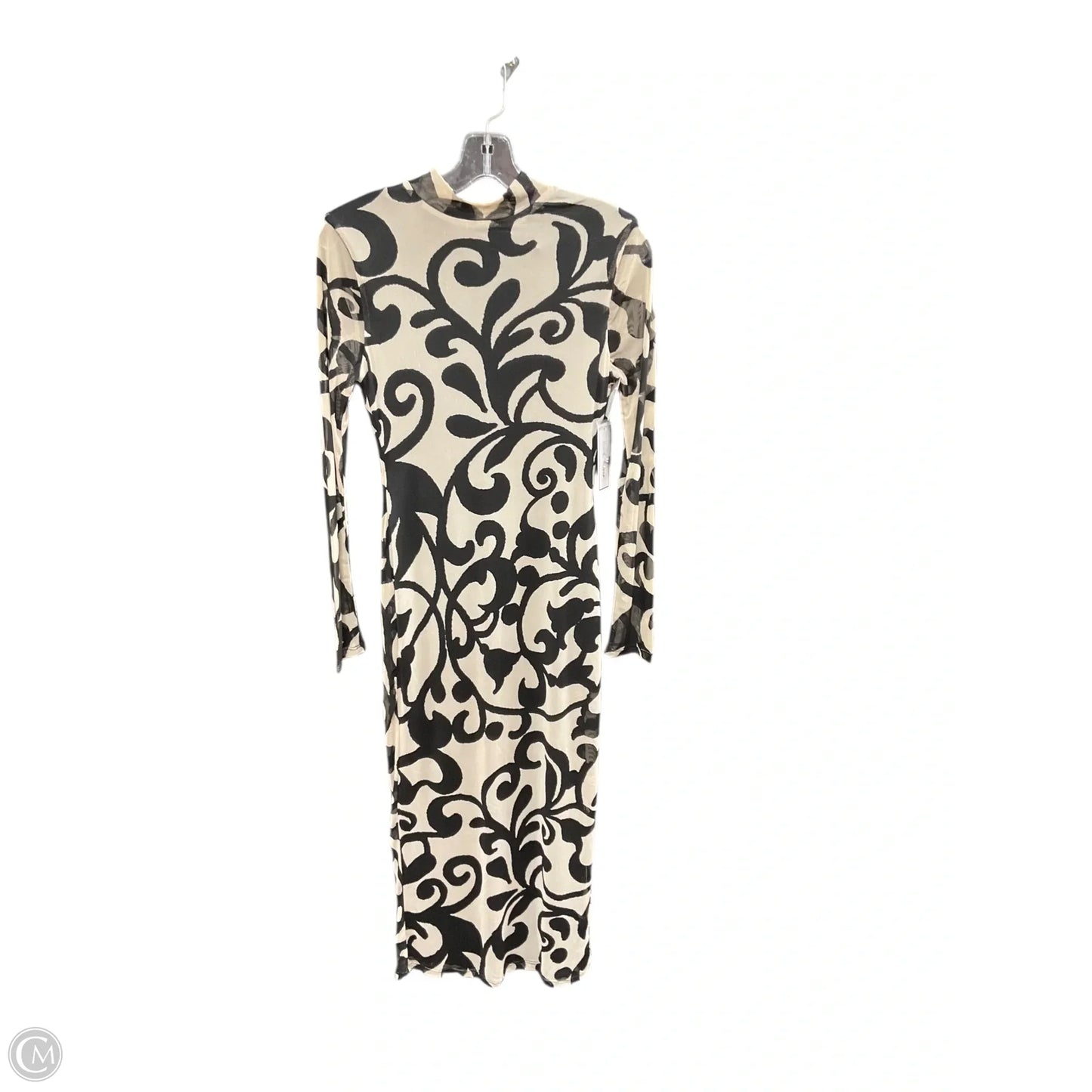 Dress Casual Maxi By Clothes Mentor In Black & Brown, Size: 6