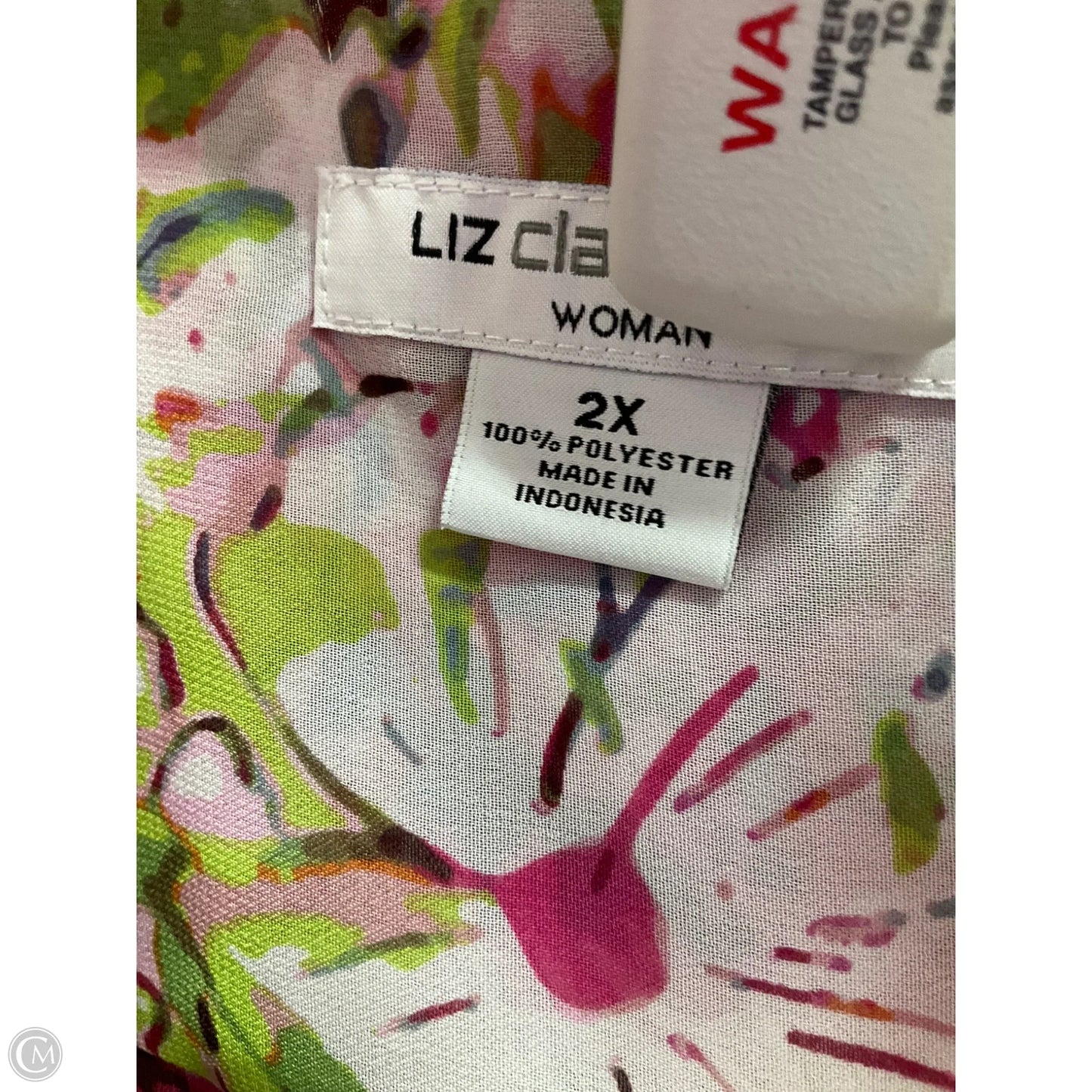 Top Long Sleeve By Liz Claiborne In Floral Print, Size: 2x