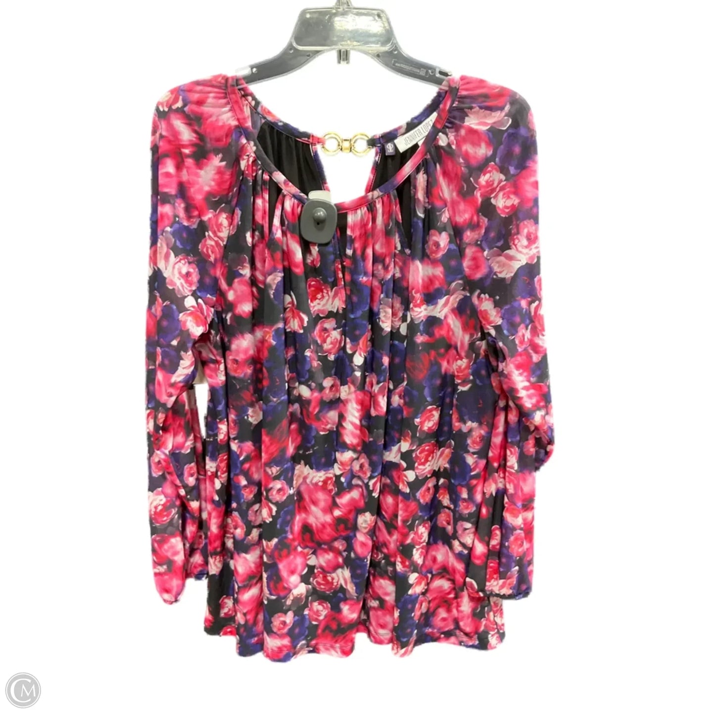 Top Long Sleeve By Jennifer Lopez In Purple, Size: 2x