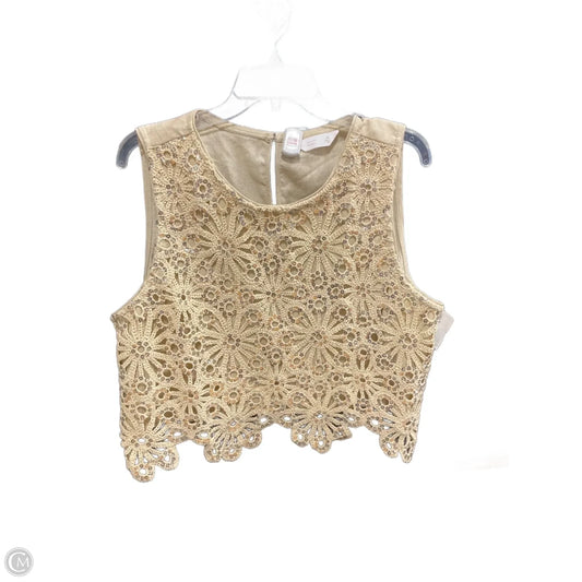 Top Sleeveless By Lc Lauren Conrad In Tan, Size: Xl