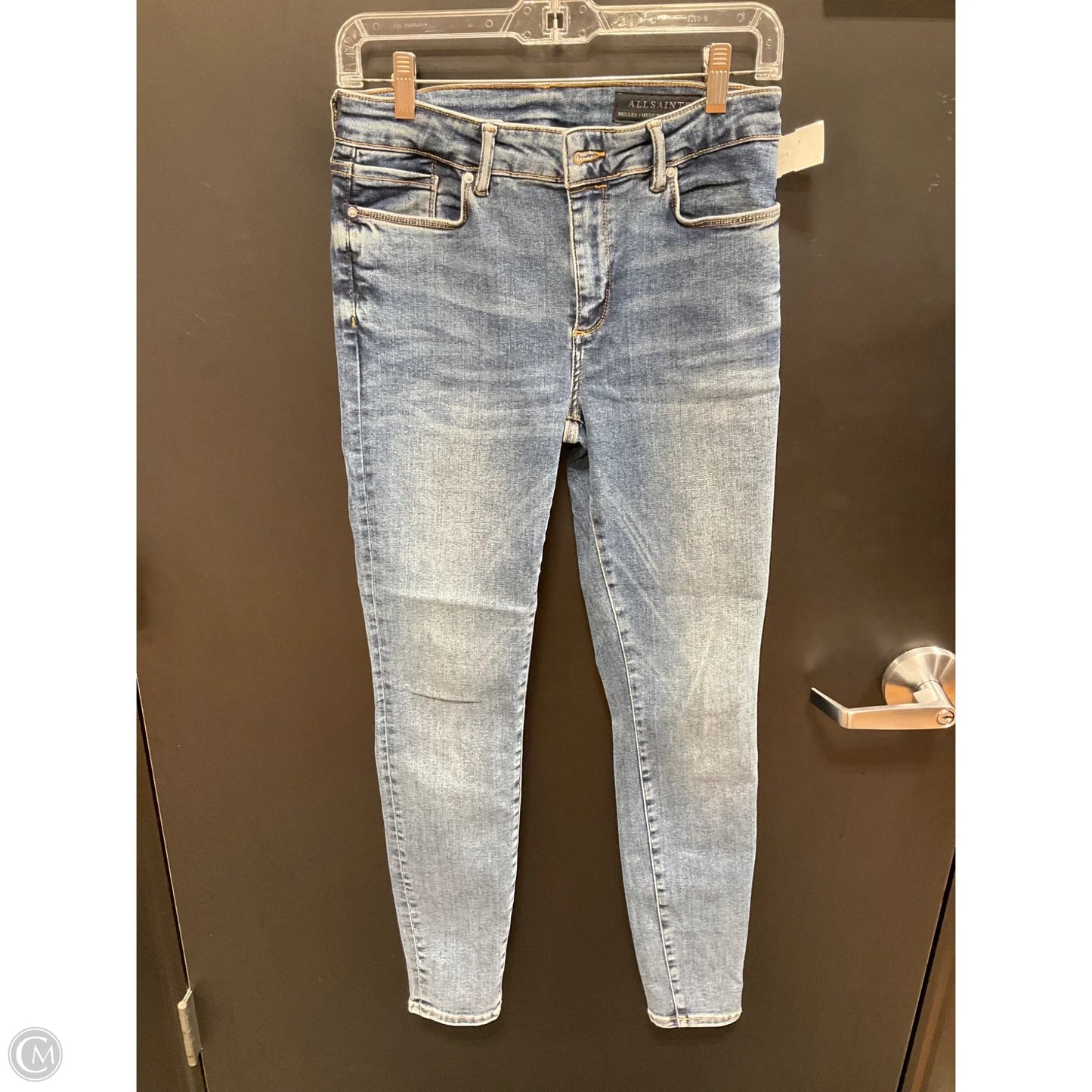 Jeans Designer By All Saints In Blue Denim, Size: S