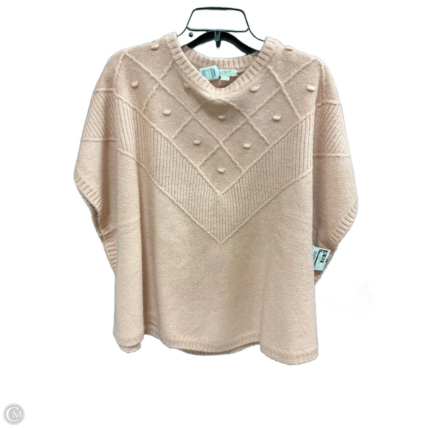 Poncho By Loft In Pink, Size: S