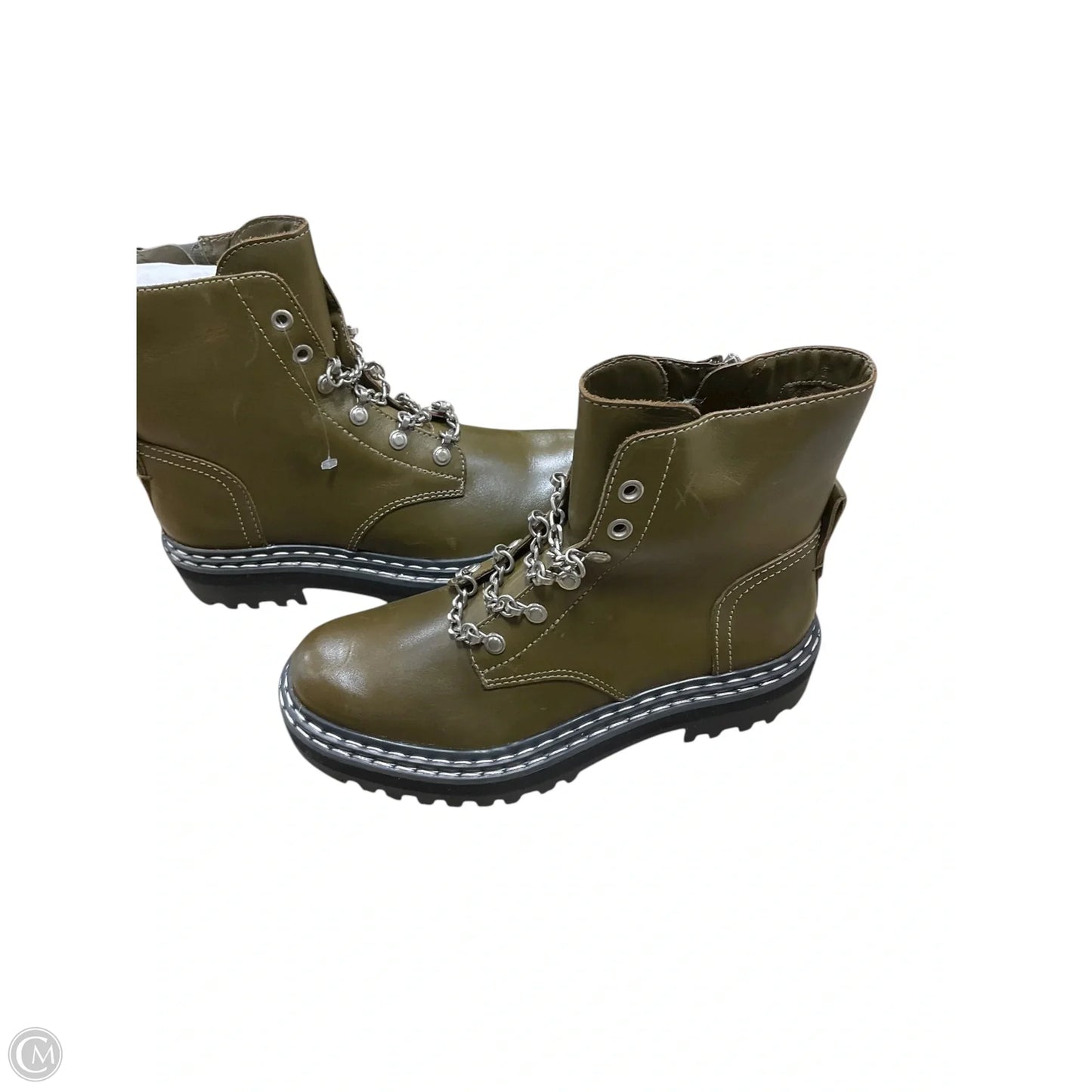 Boots Combat By Vince Camuto In Green, Size: 6.5
