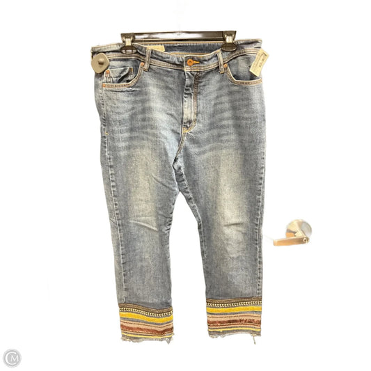 Jeans Straight By Pilcro In Blue Denim, Size: 10