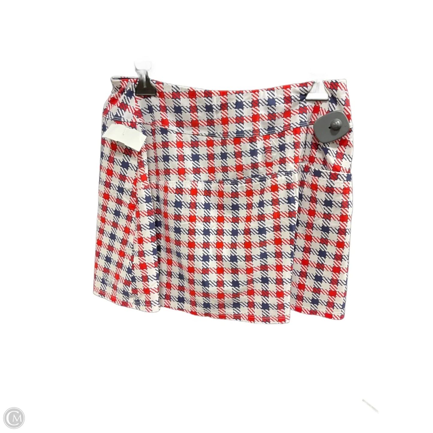 Athletic Skirt By Cma In Plaid Pattern, Size: L