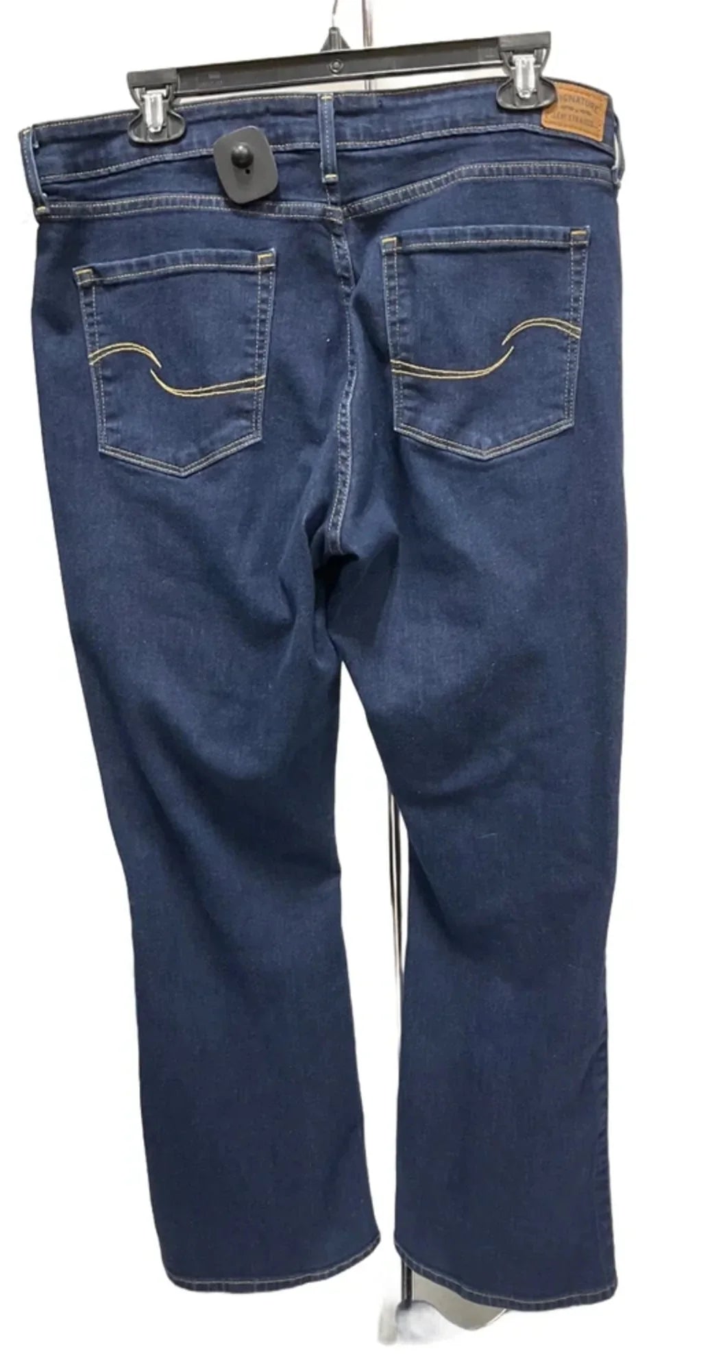 Jeans Boot Cut By Levis Signature In Blue Denim, Size: 12