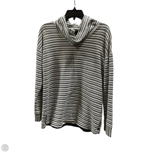Top Long Sleeve By Talbots In Striped Pattern, Size: M