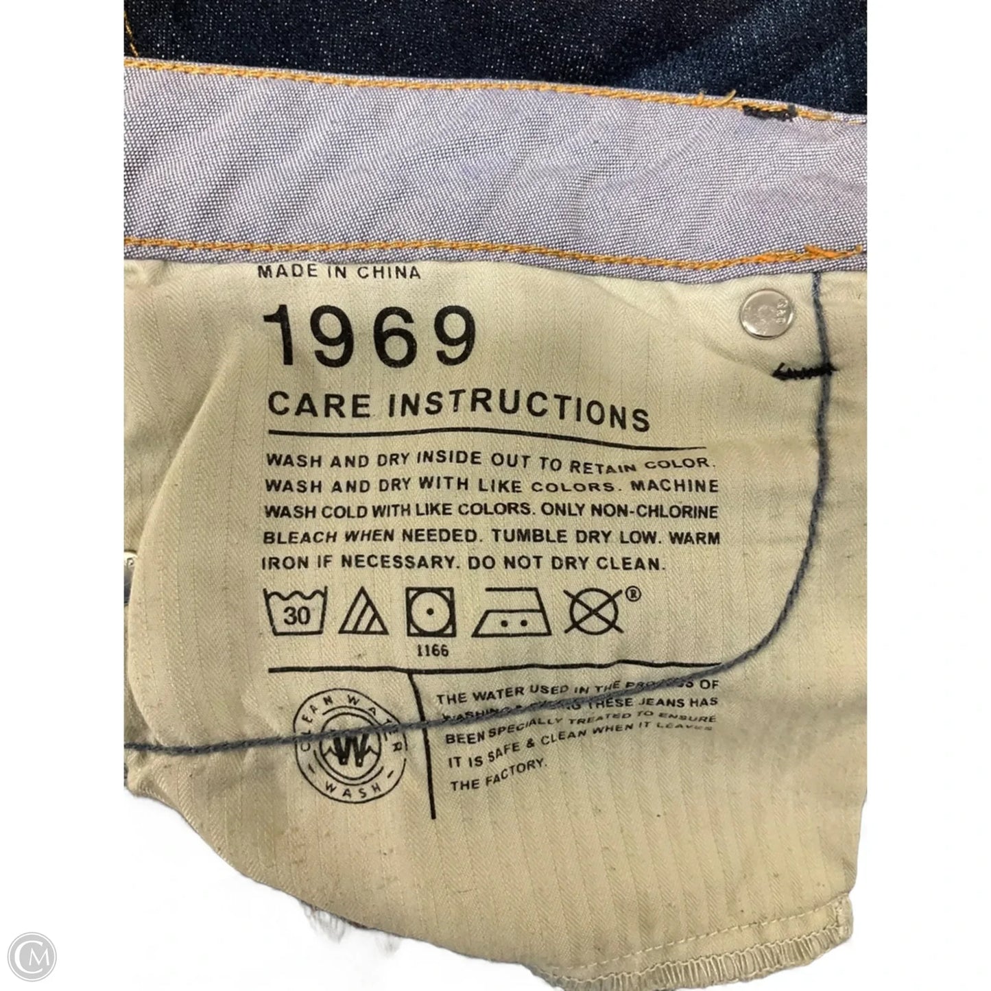 Jeans Straight By Gap In Blue Denim, Size: 8