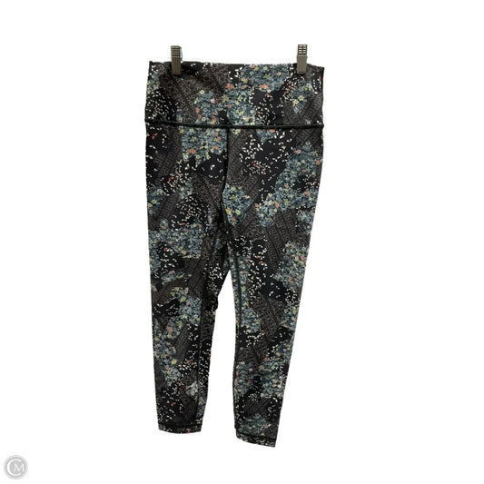 Athletic Leggings By Lululemon In Floral Print, Size: M