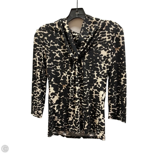 Top Long Sleeve By Premise In Animal Print, Size: S