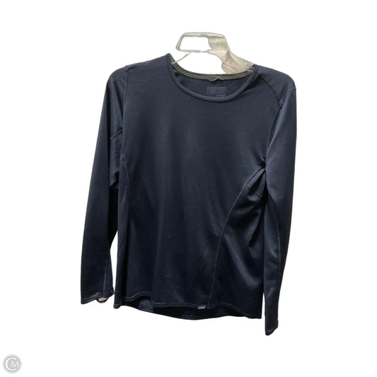 Athletic Top Long Sleeve Crewneck By Patagonia In Navy, Size: L