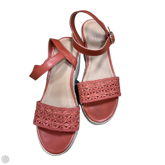 Sandals Heels Block By Old Navy In Orange, Size: 8