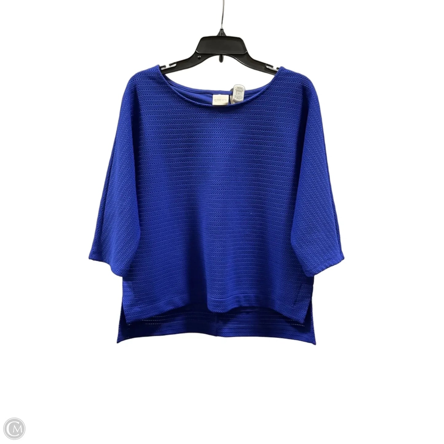 Top Short Sleeve By Chicos In Blue, Size: Xl