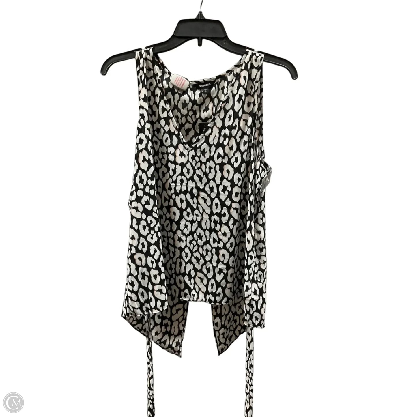 Top Sleeveless By Express In Animal Print, Size: M