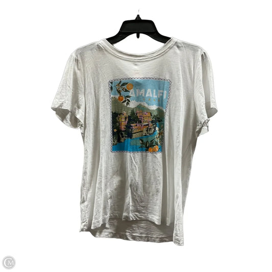 Top Short Sleeve Basic By Loft In White, Size: M