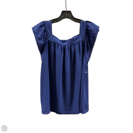 Top Short Sleeve By Loft In Blue, Size: M