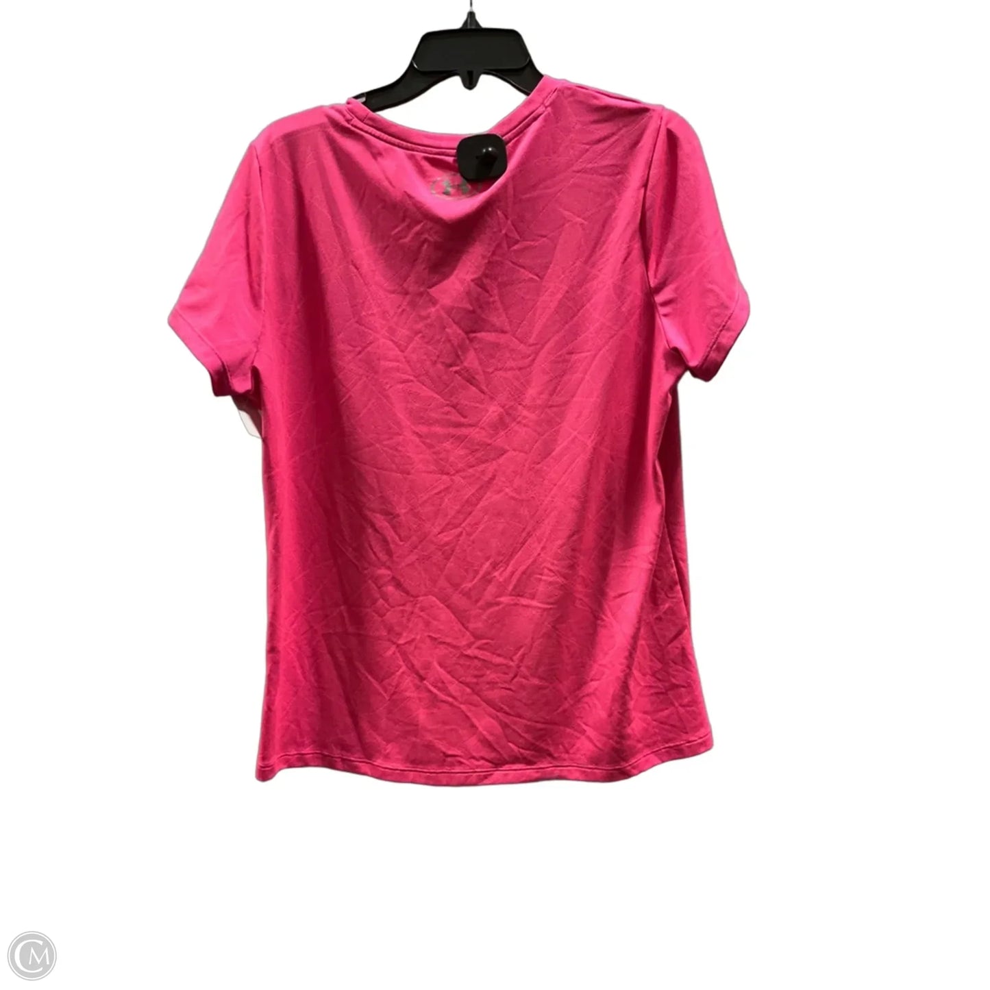 Athletic Top Short Sleeve By Under Armour In Pink, Size: Xl