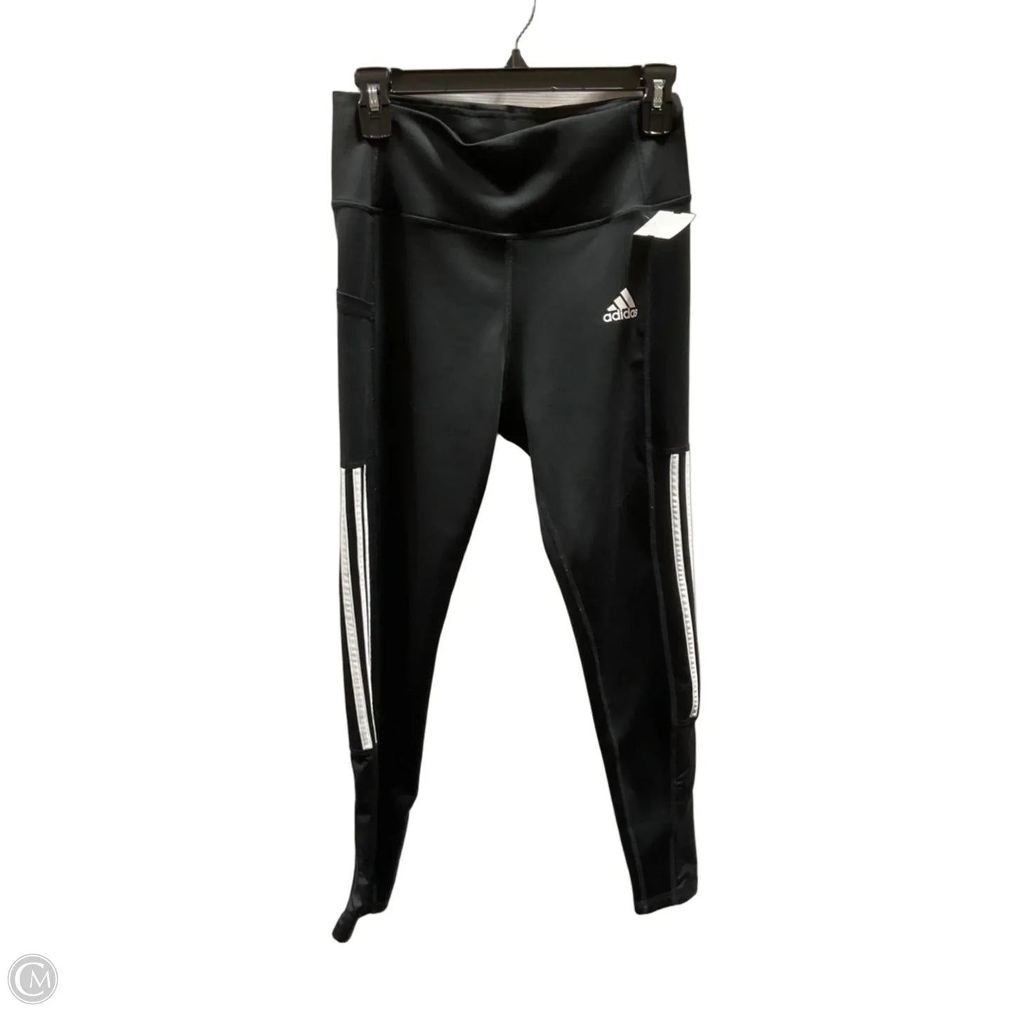 Athletic Leggings By Adidas In Black, Size: M