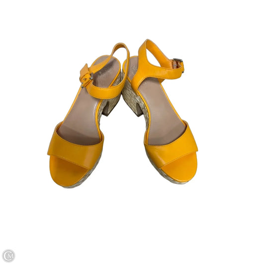 Shoes Heels Block By Vince Camuto In Yellow, Size: 9