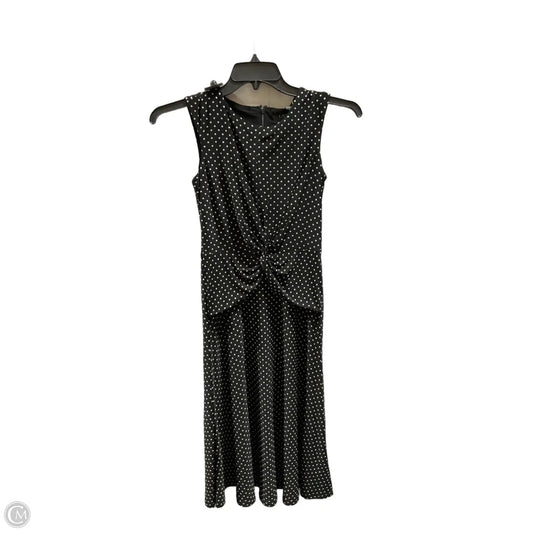 Dress Casual Midi By Ralph Lauren In Polkadot Pattern, Size: 0