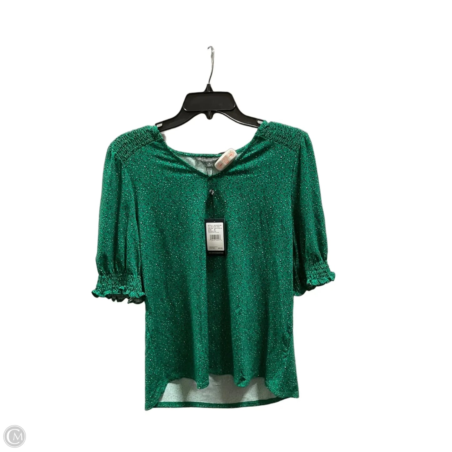 Top Short Sleeve By Adrianna Papell In Green, Size: M