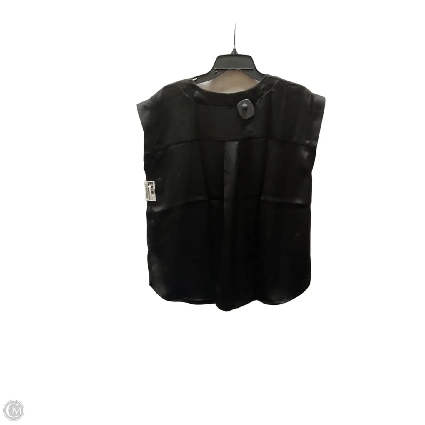 Top Sleeveless By Loft In Black, Size: L