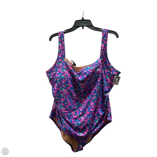 Swimsuit By J. Crew In Floral Print, Size: 3x
