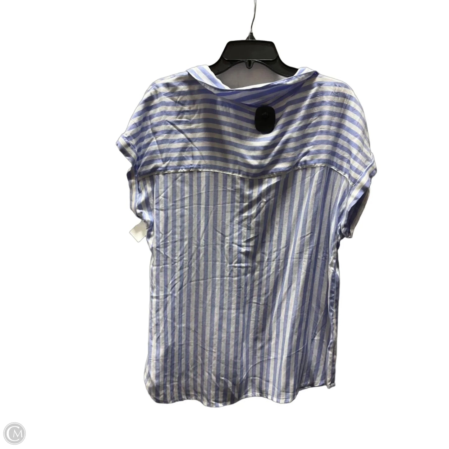 Top Short Sleeve By Gap In Striped Pattern, Size: L