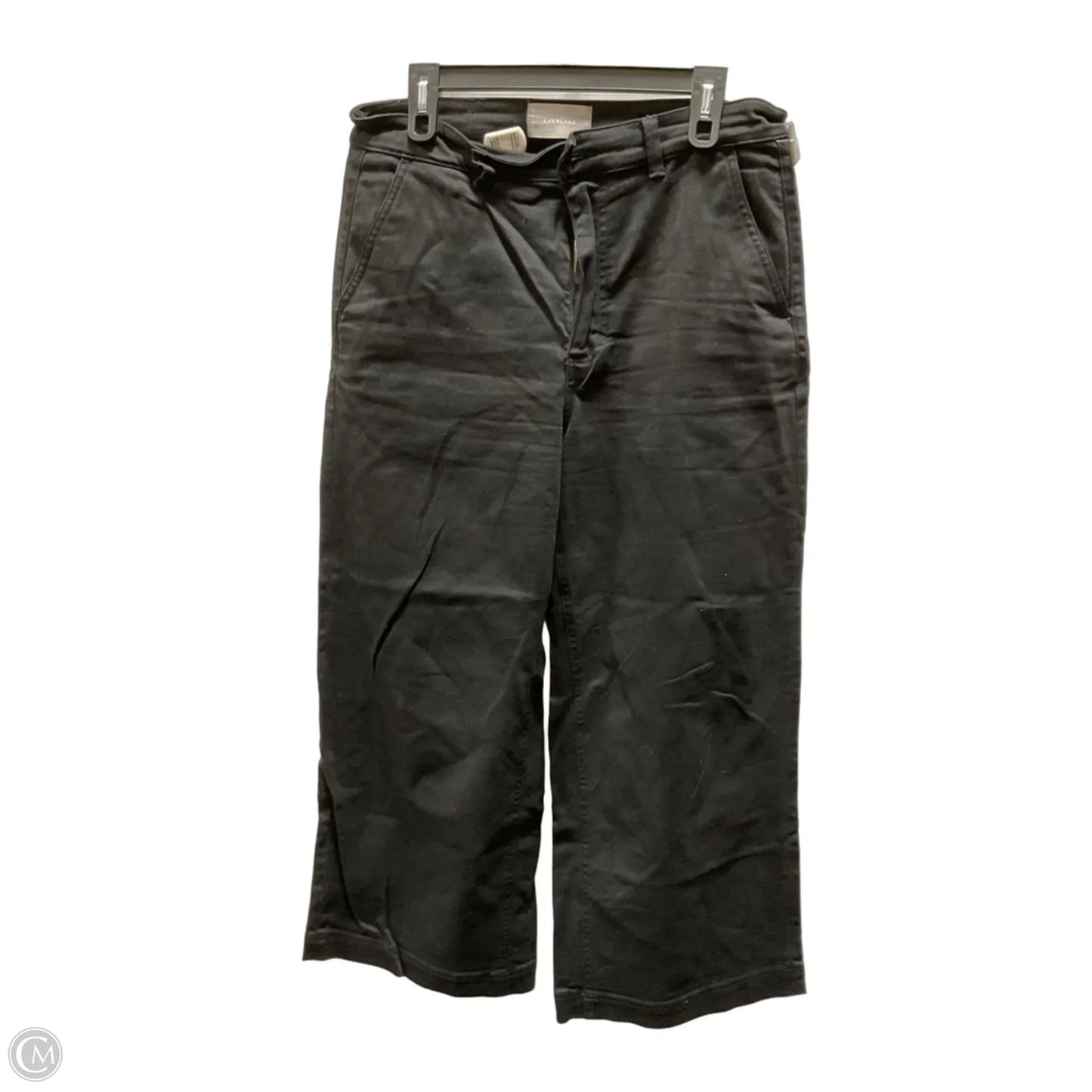 Jeans Wide Leg By Everlane In Black, Size: 12