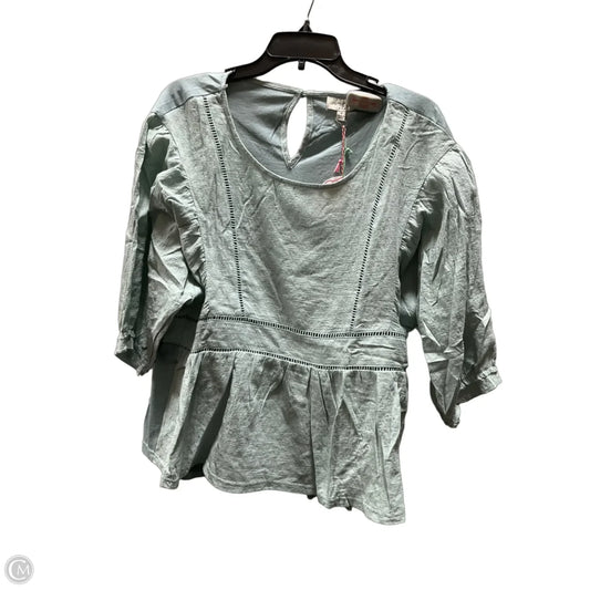 Top Short Sleeve By Umgee In Green, Size: M