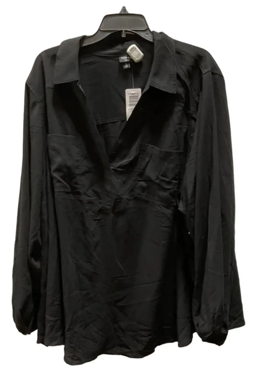 Top Long Sleeve By Torrid In Black, Size: 4x