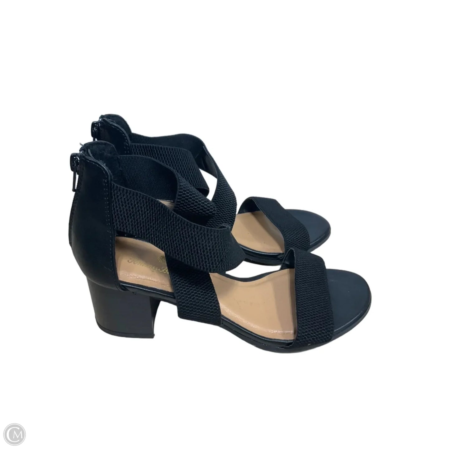 Sandals Heels Block By Tommy Bahama In Black, Size: 6.5