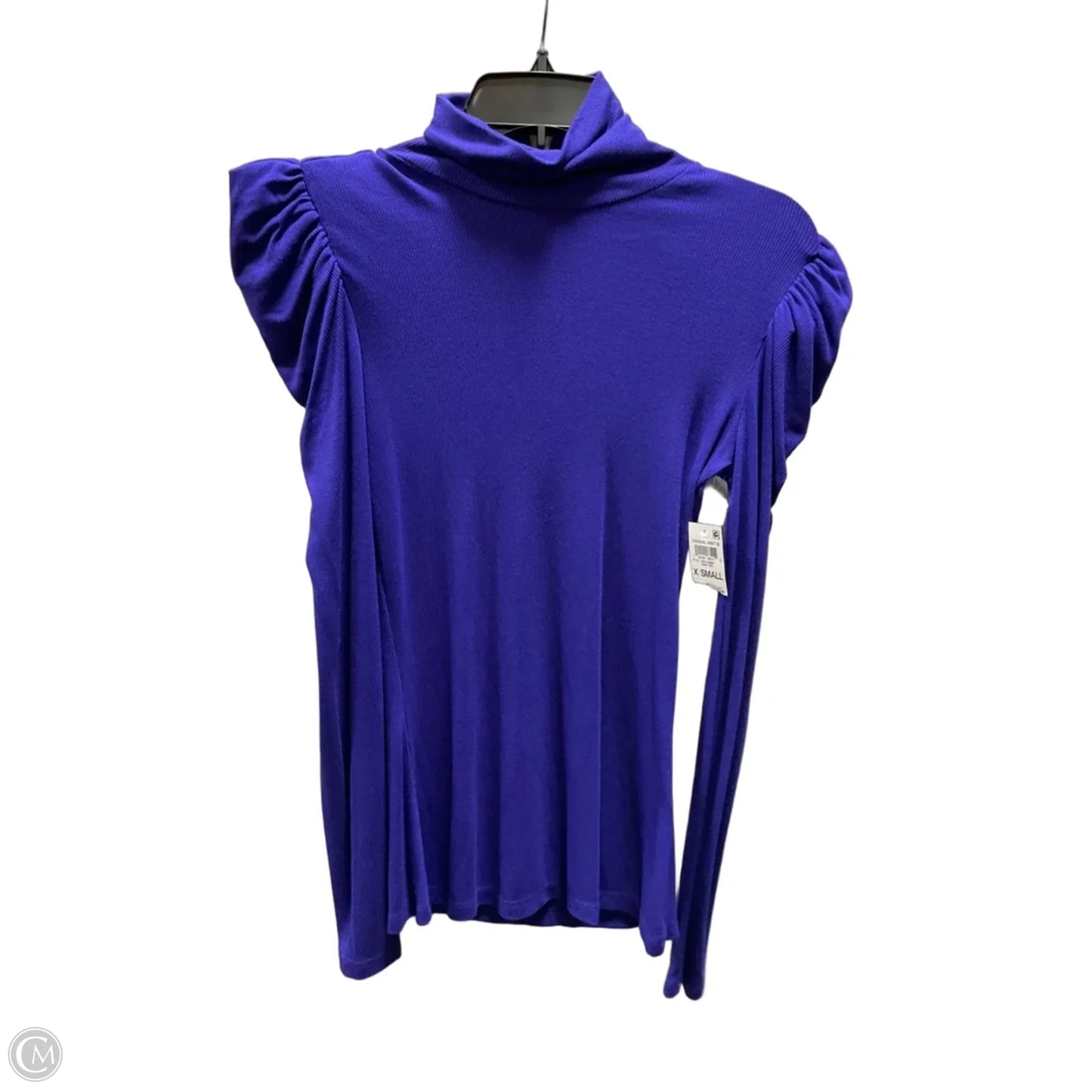 Top Long Sleeve Basic By Inc In Blue, Size: Xs