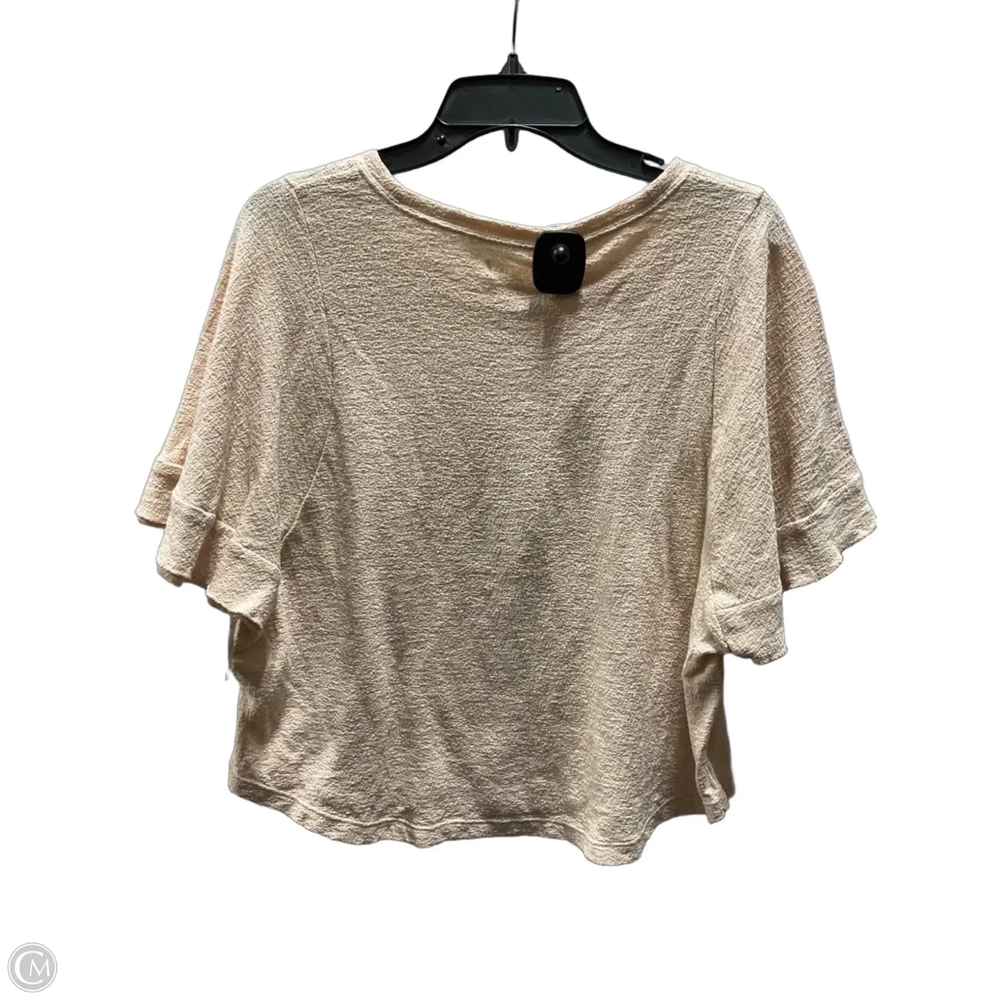 Top Short Sleeve By Madewell In Peach, Size: L