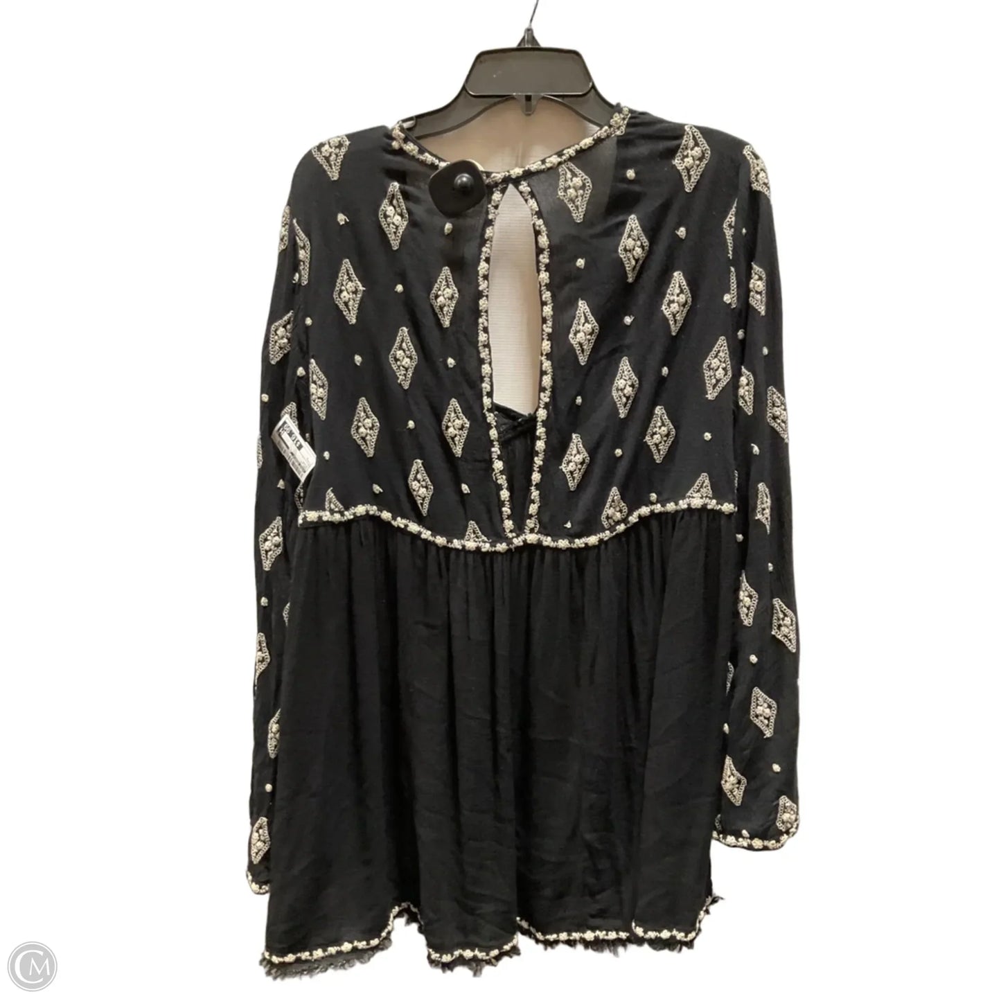 Top Long Sleeve By Free People In Black, Size: L