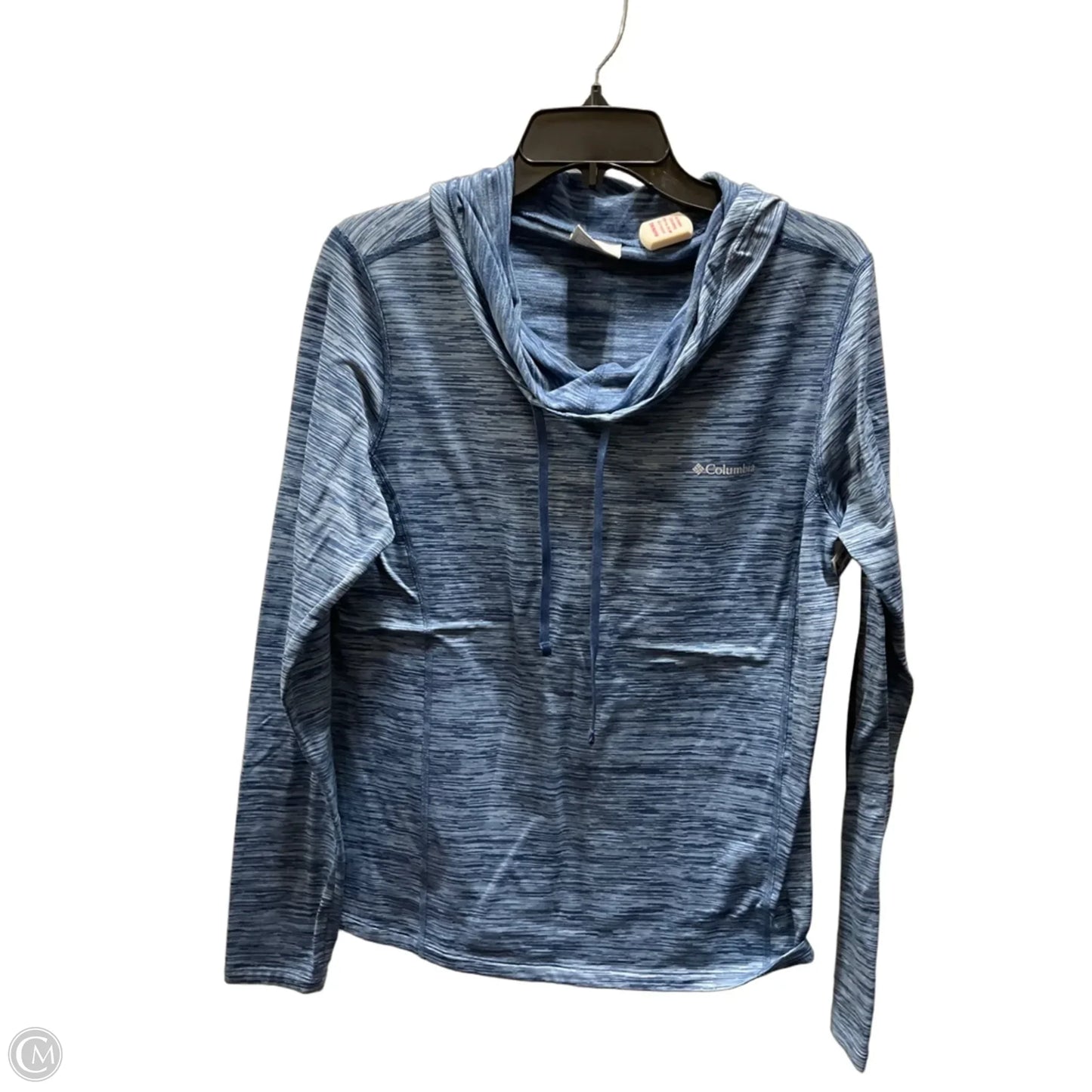 Athletic Top Long Sleeve Hoodie By Columbia In Blue, Size: L