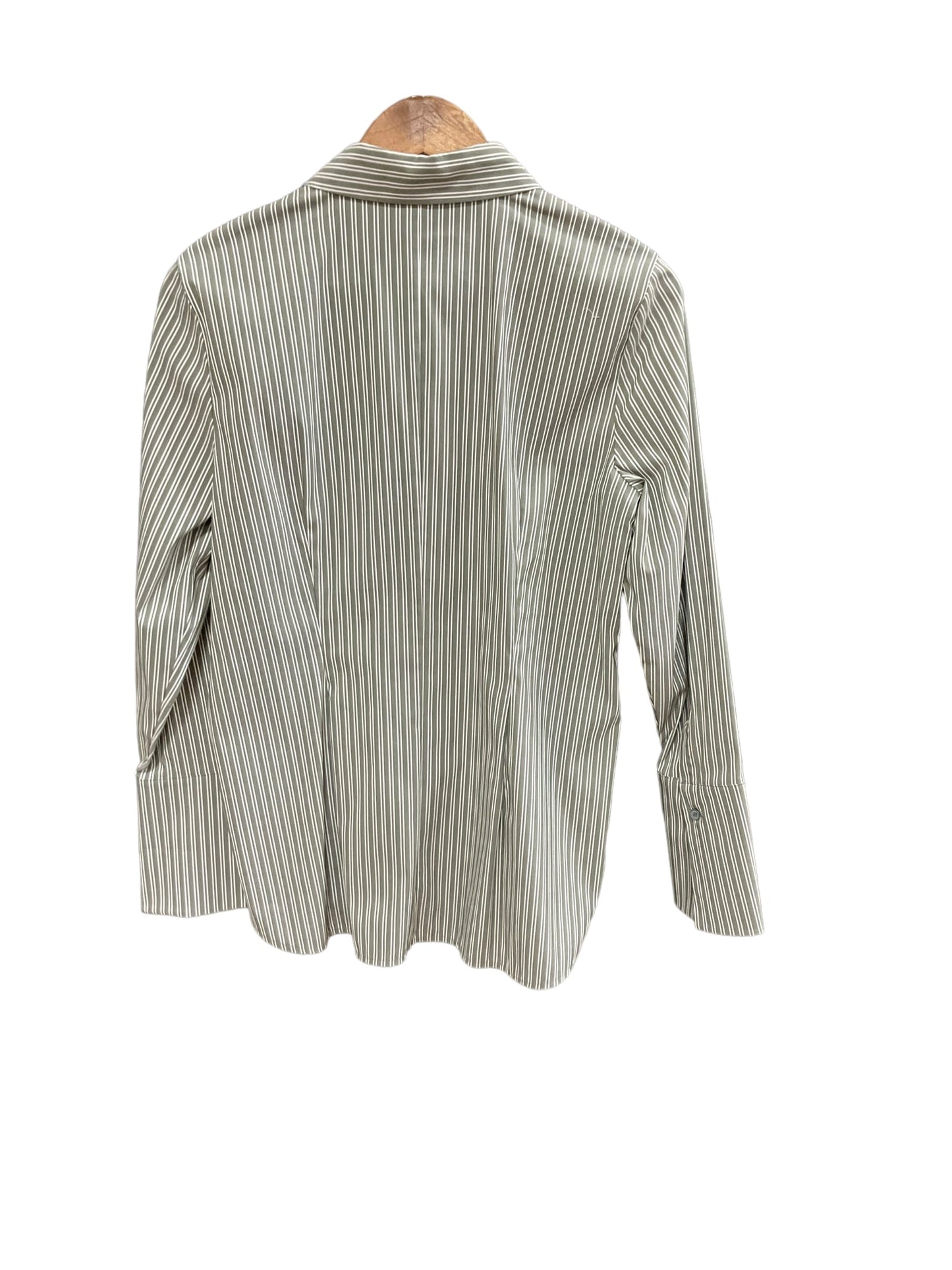 Striped Blouse Long Sleeve Lafayette 148, Size M