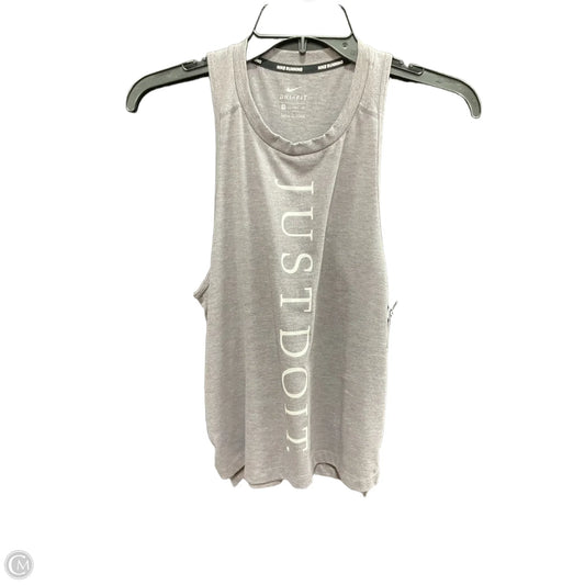 Athletic Tank Top By Nike In Grey, Size: Xs