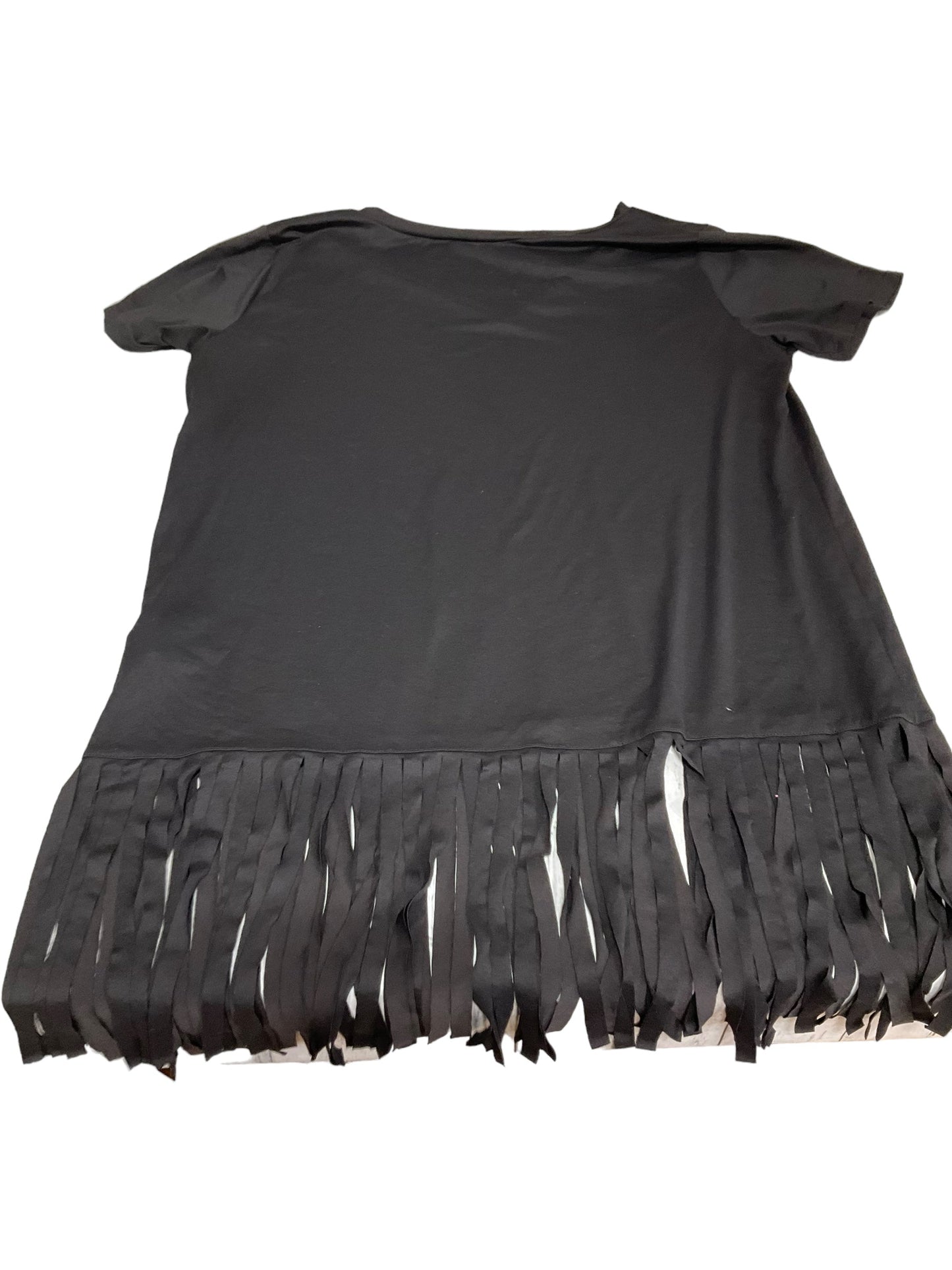 Black Top Short Sleeve Basic Clothes Mentor, Size Xl