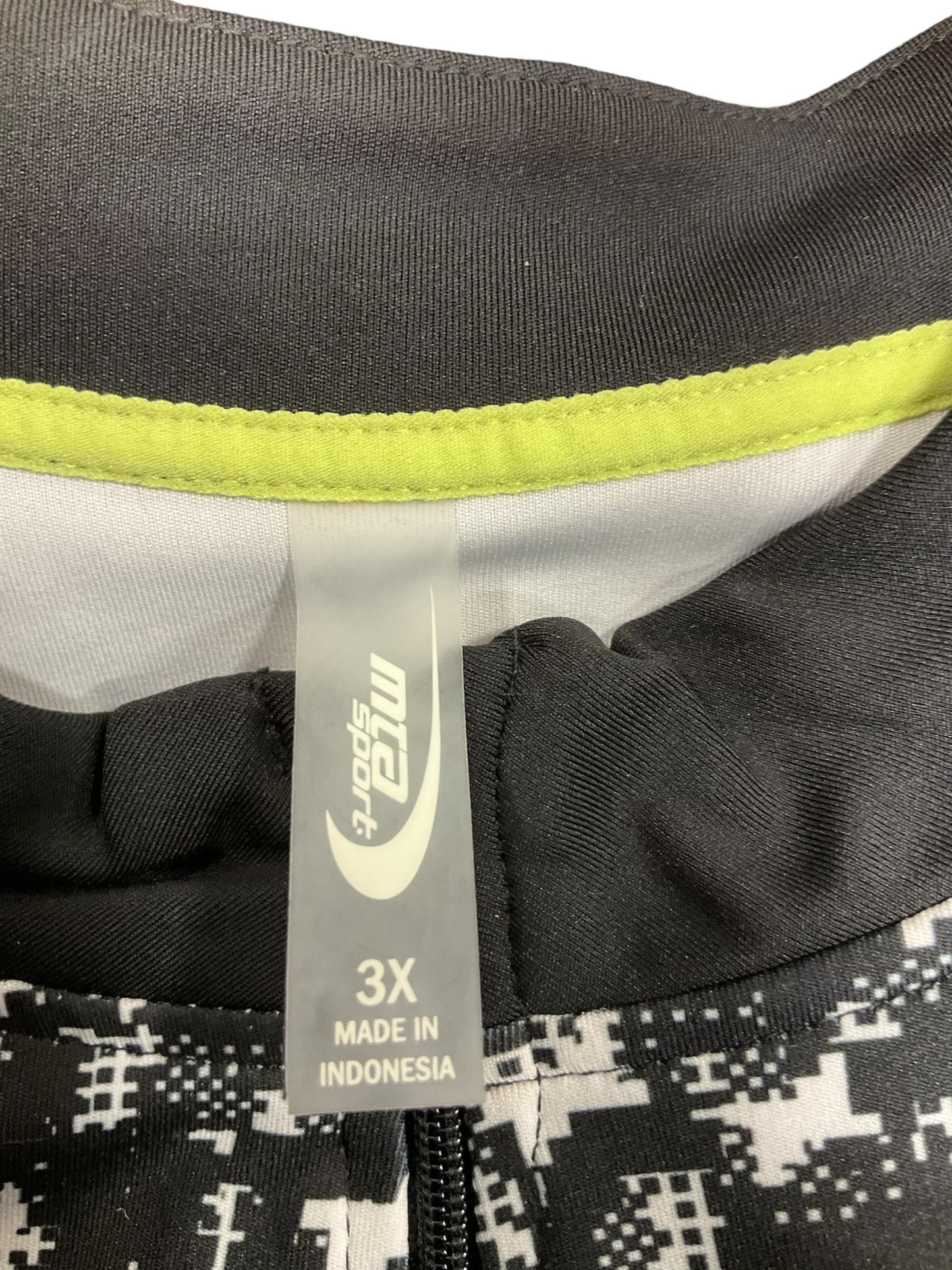 Black & White Athletic Jacket Mta Pro, Size 3x